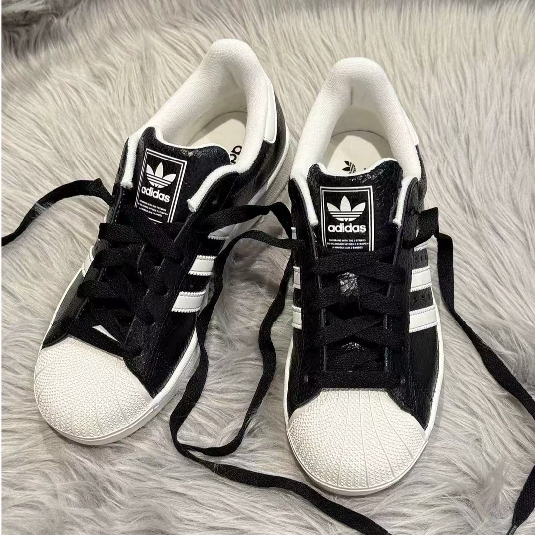 adidas/阿迪达斯三叶草女鞋SUPERSTAR经典贝壳头板鞋运动鞋JS4014