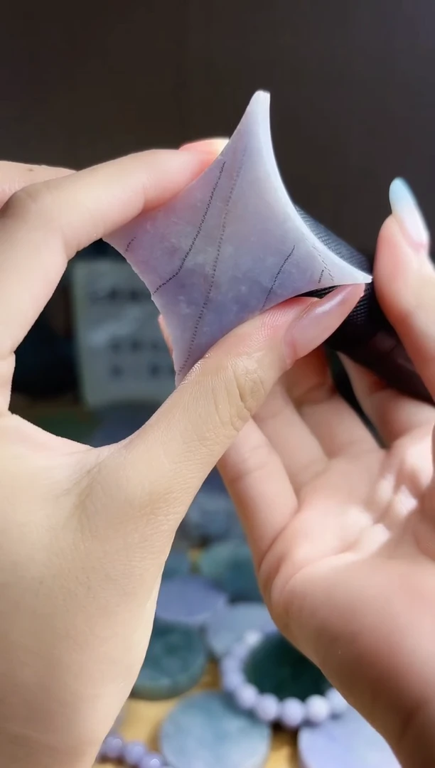 翡翠未镶嵌颈饰翡翠A货 温谭477