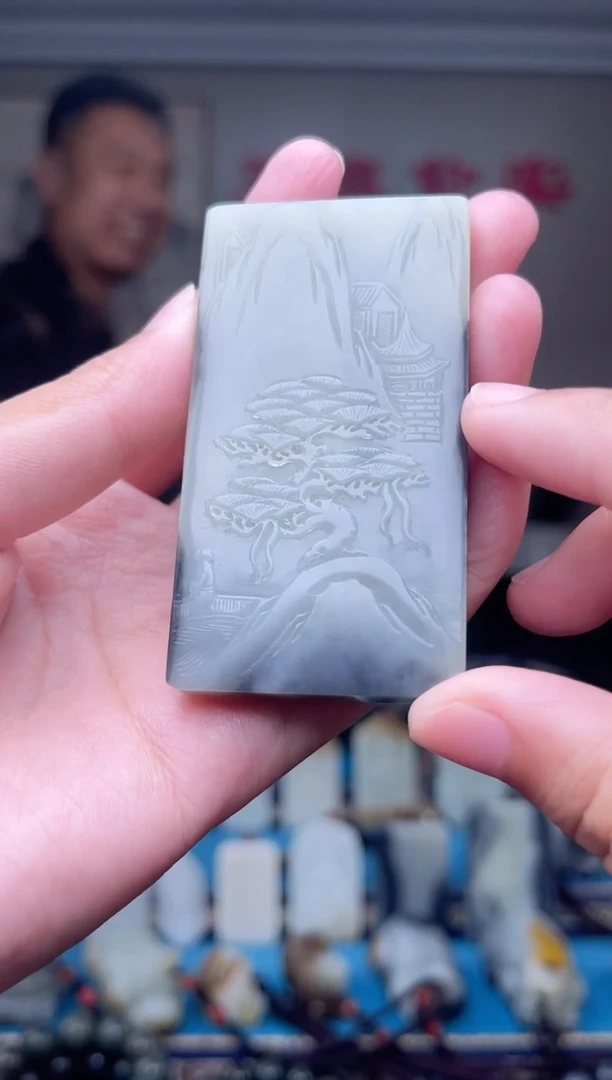 和田玉未镶嵌挂件1