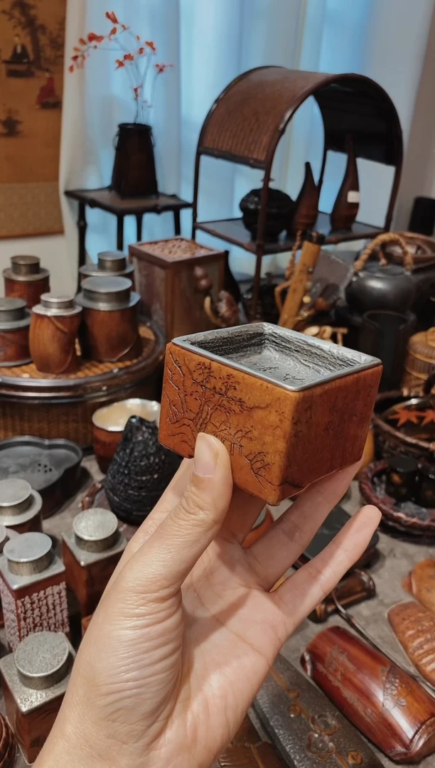 默*寿山石精品雕刻建水