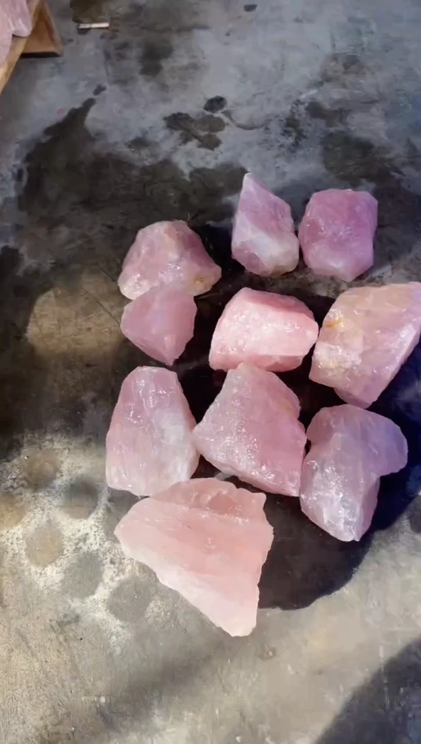 【闪购商品】水晶原石未镶嵌天然粉水晶原石多样性发一