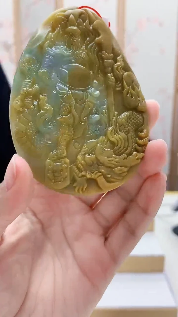 未镶嵌定制翡翠5172lr-毛货挂件30