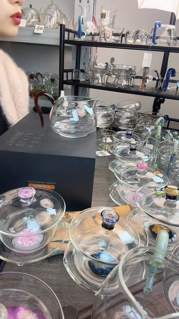 手工艺品玻璃禾器淡然琥珀普通盒