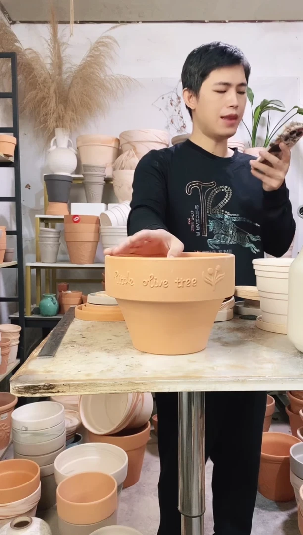 23*17红陶矮盆 1盆无托