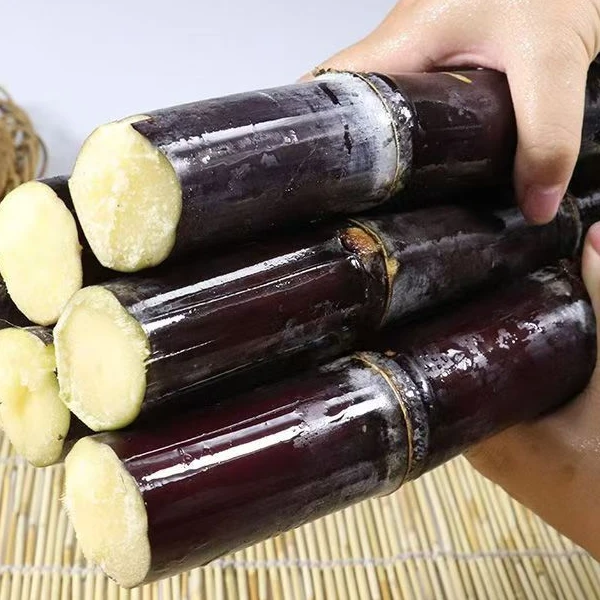 （微甜两头发红）广西黑皮甘蔗清甜多汁（两头发红介意勿拍）