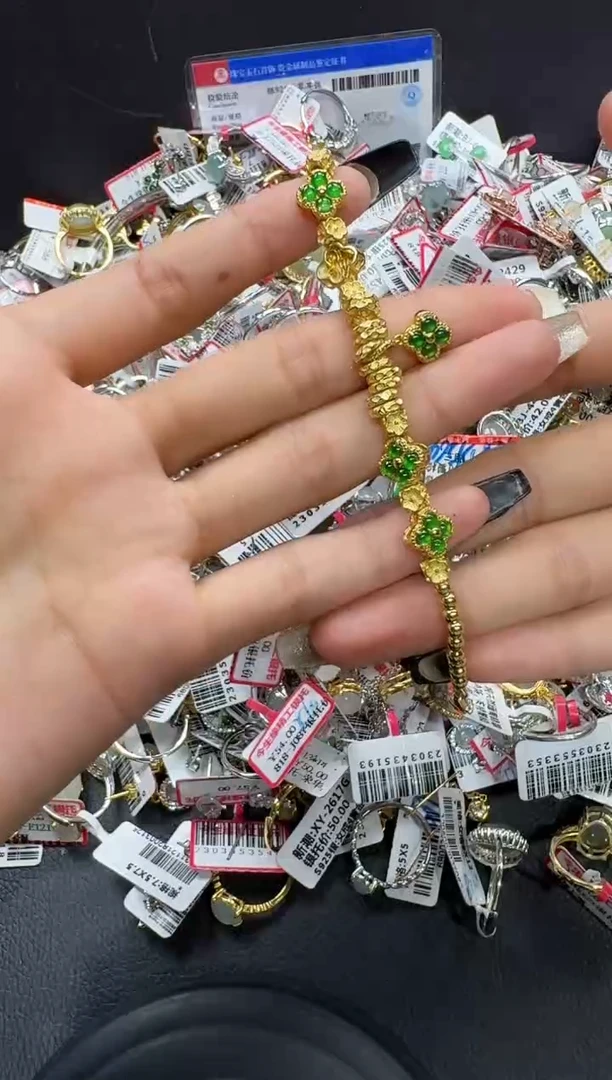 翡翠戒指银S925镶嵌戒指210