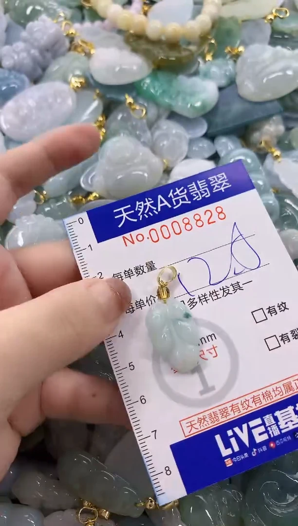 颈饰未镶嵌翡翠天然A货翡翠