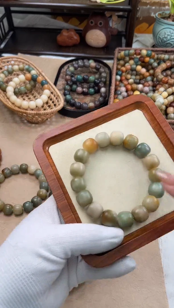 手串菩提根/象牙果?****)a524 卡15 干磨糖壳