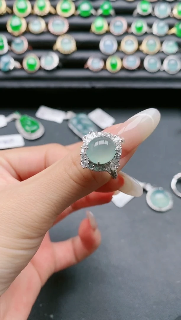 【闪购商品】翡翠戒指银S925镶嵌1111111