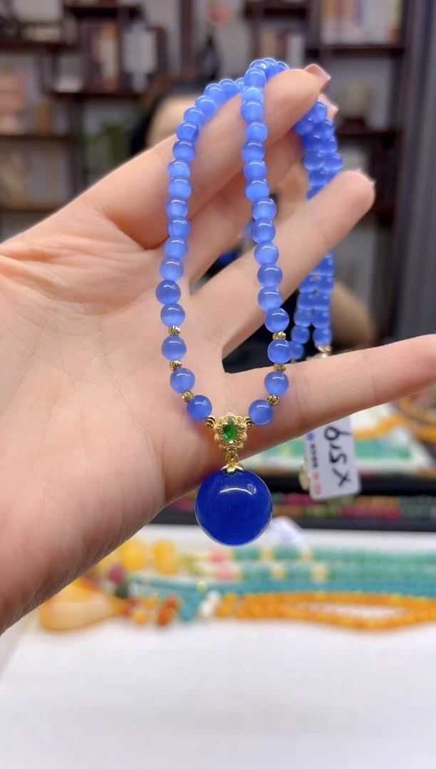 【闪购商品】碧玺猫眼颈饰未镶嵌X519