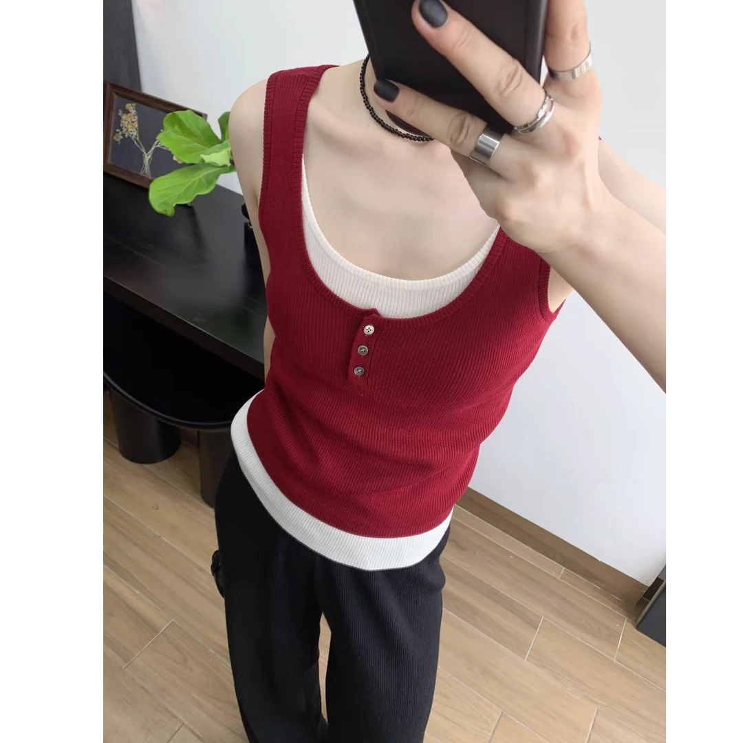 AVVENN 简约休闲吊带背心25年夏AL31202580——990