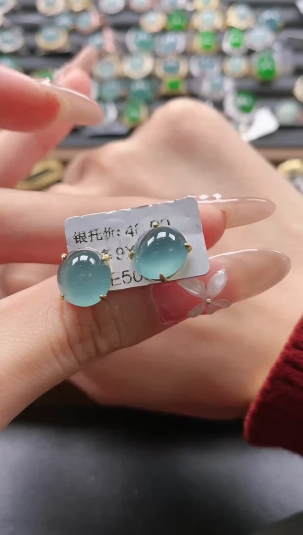 【闪购商品】翡翠戒指银S925镶嵌51511