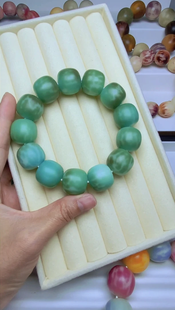 手串菩提根/象牙果卡20桶珠微全