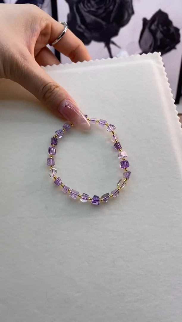 【闪购商品】水晶手链未镶嵌小紫黄