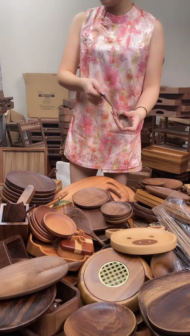 木  北美黑胡桃木勺子19*3.5cm  到手2把