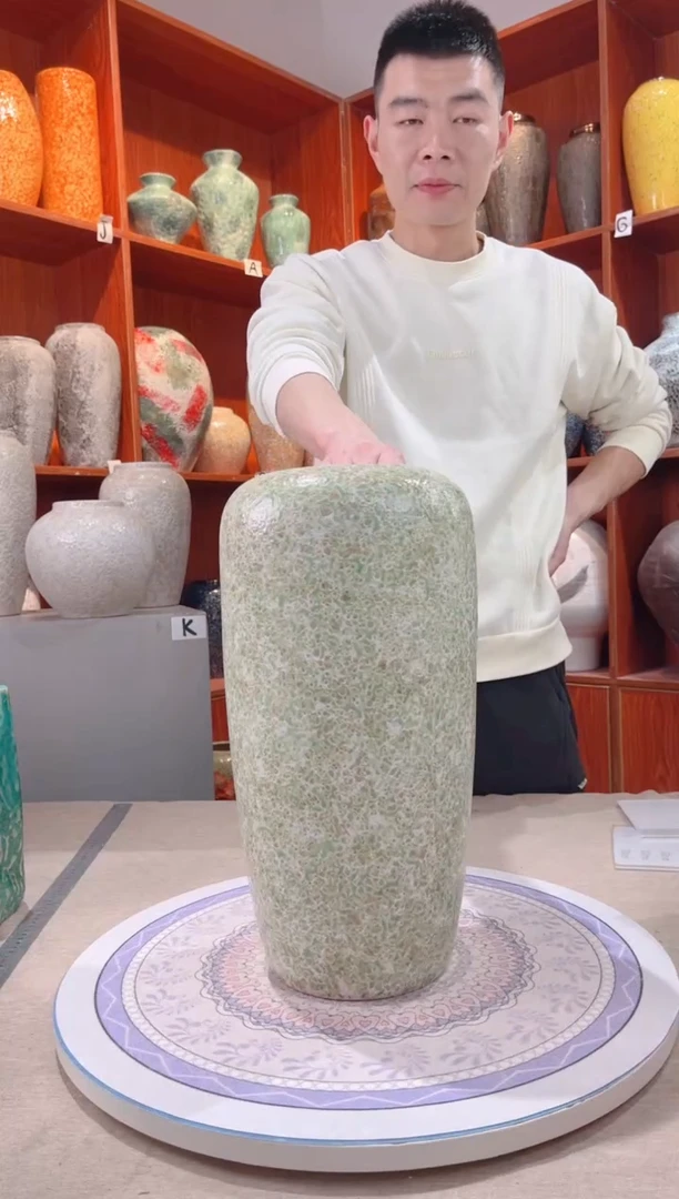 【闪购商品】瓶春意盎然40cm落地 陶瓷花瓶 无花