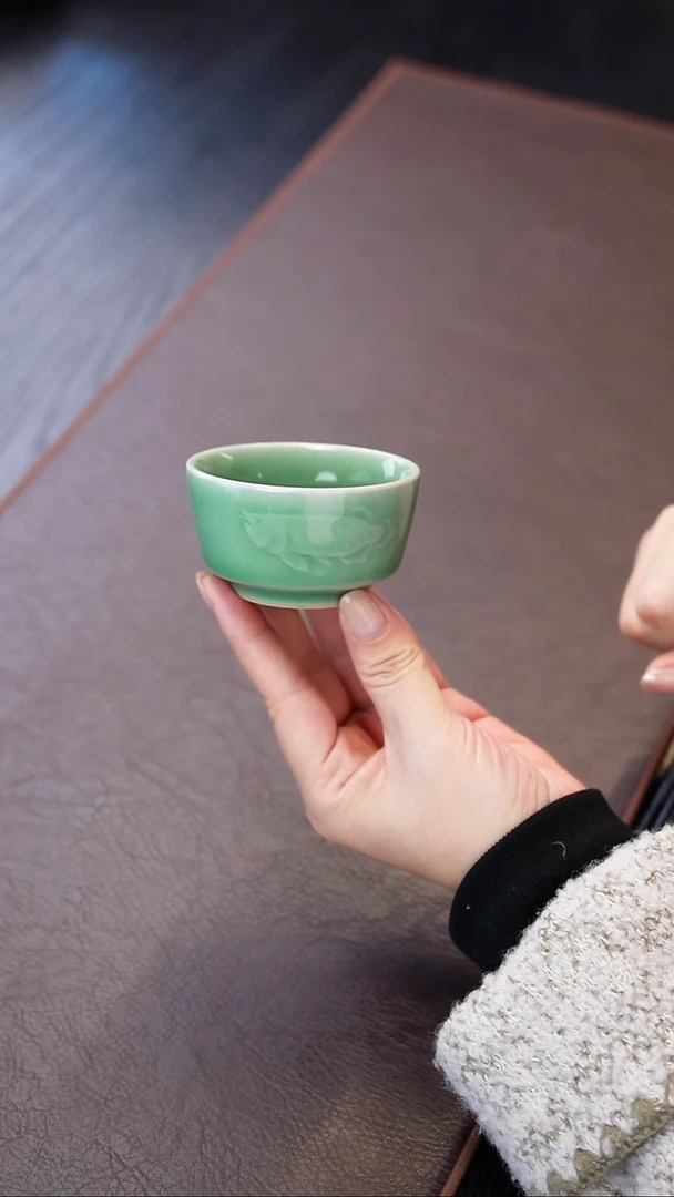 青瓷手工茶器包邮不带礼盒