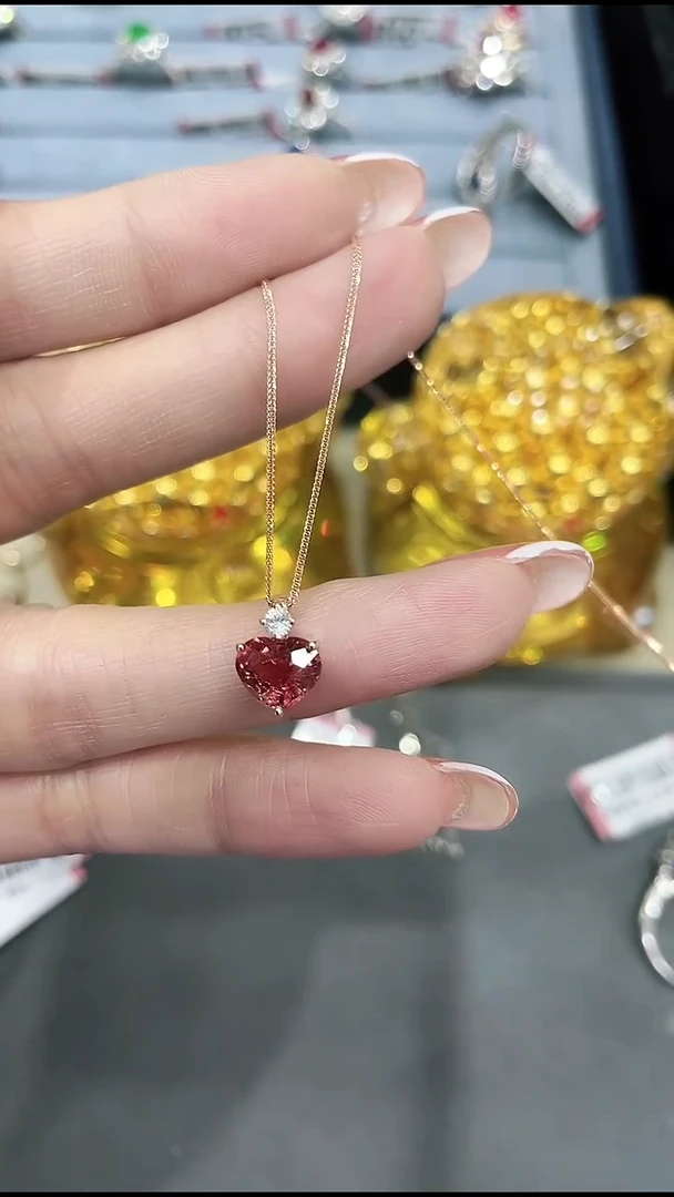 项链18K金镶嵌碧玺214242