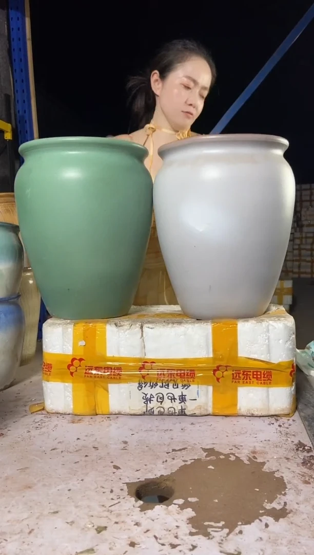 宜兴紫砂粗陶花盆25/33