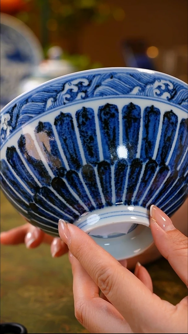 其他1****士青花鸡心碗