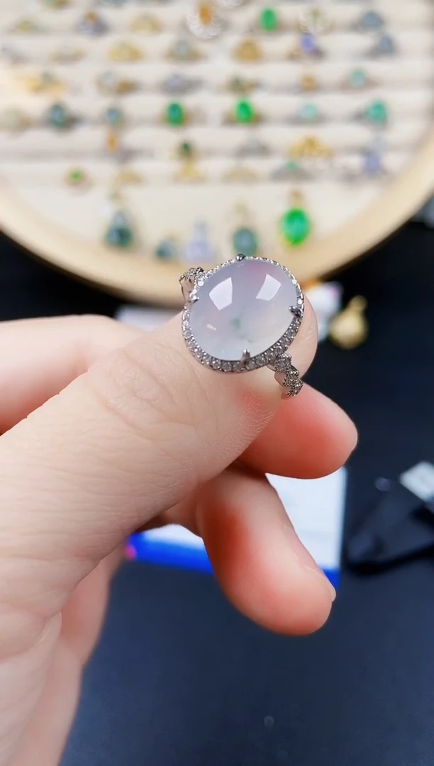 【闪购商品】翡翠戒指银S925镶嵌1254646