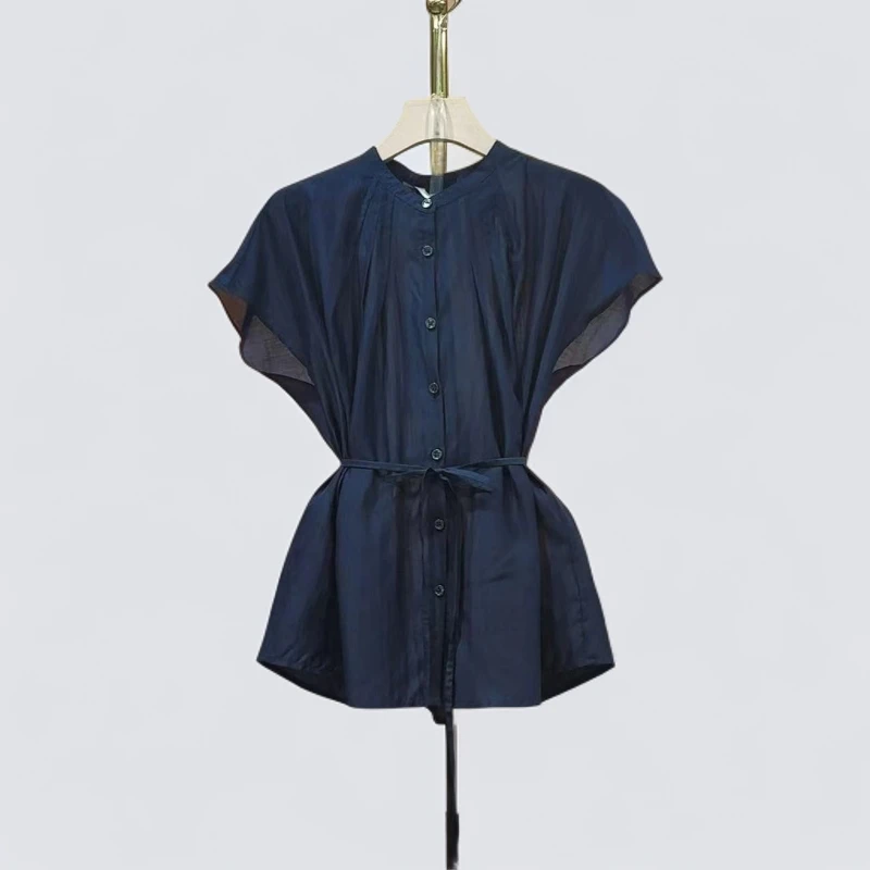 时尚气质百搭减龄2025年新款小众显瘦修身女装小衫086