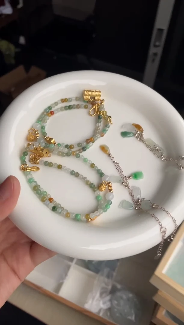 吊坠(不含链)银S925镶嵌翡翠天然缅甸A货翡翠多样性发其一