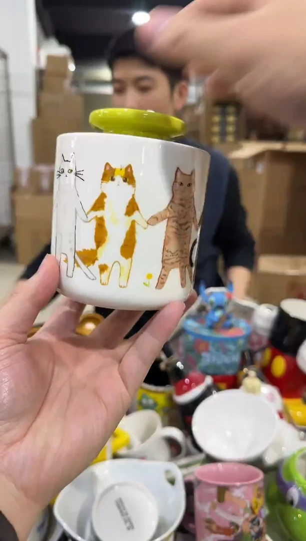 瓷片猫猫收纳罐