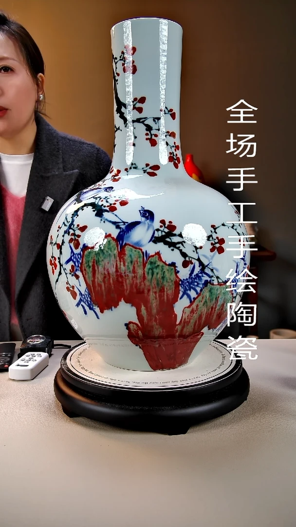 摆件陶景德镇手绘陶瓷