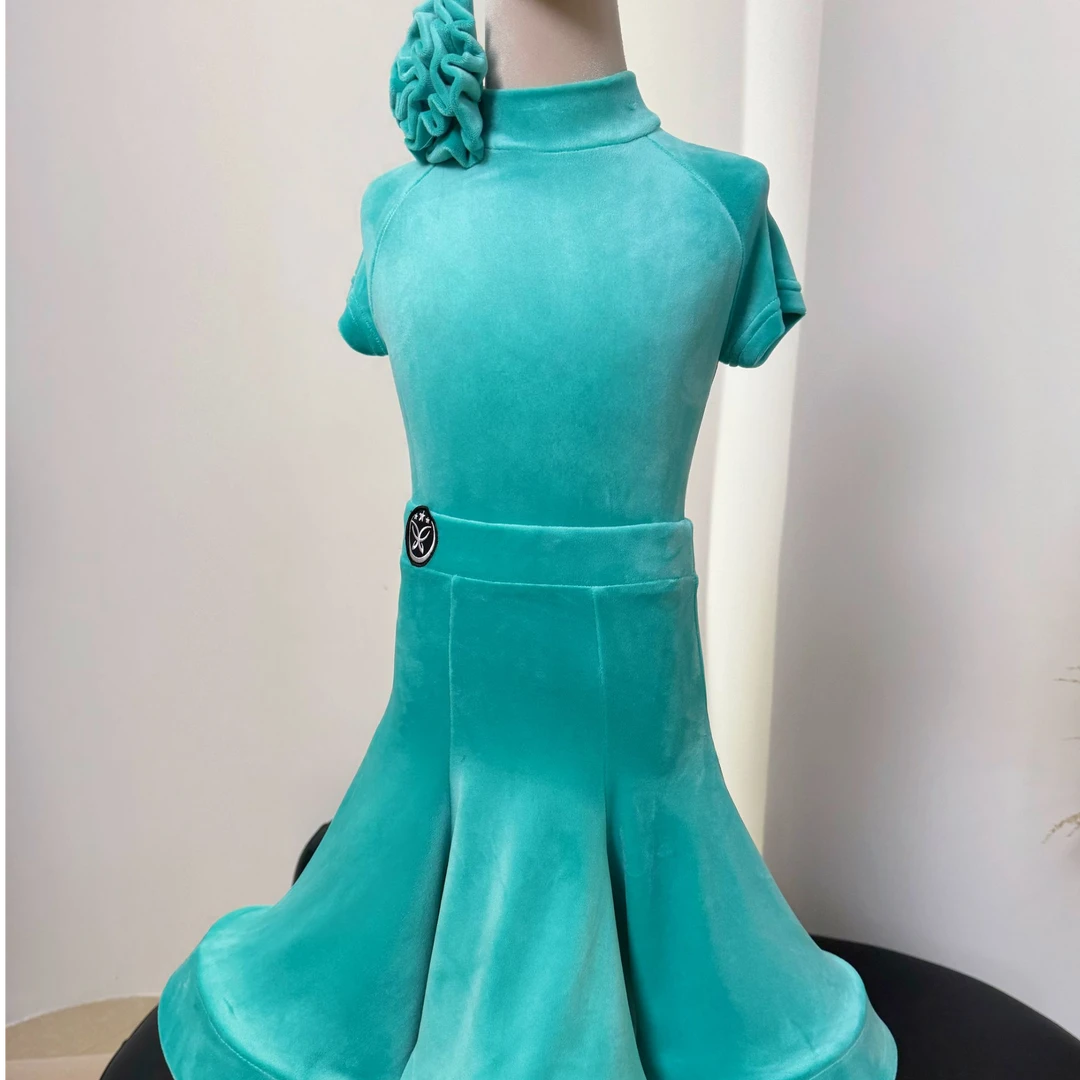 星辰舞服拉丁舞规定赛服超柔丝绒高级柔软显气质专业赛场