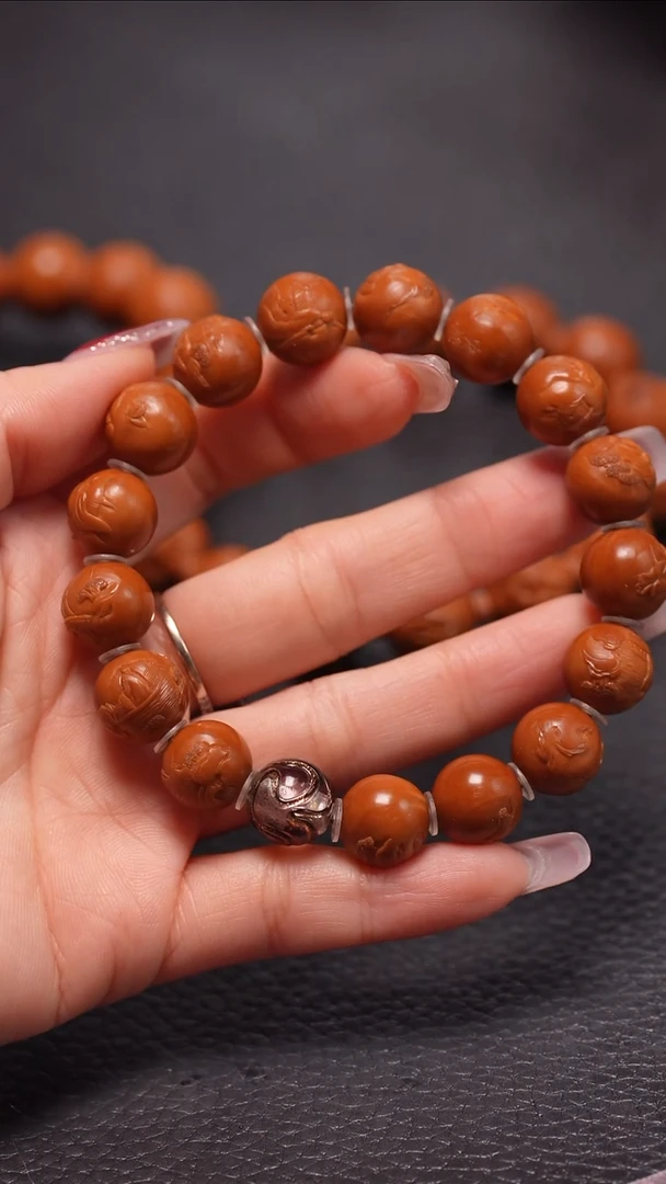 手串橄榄核1.3正圆风景无相