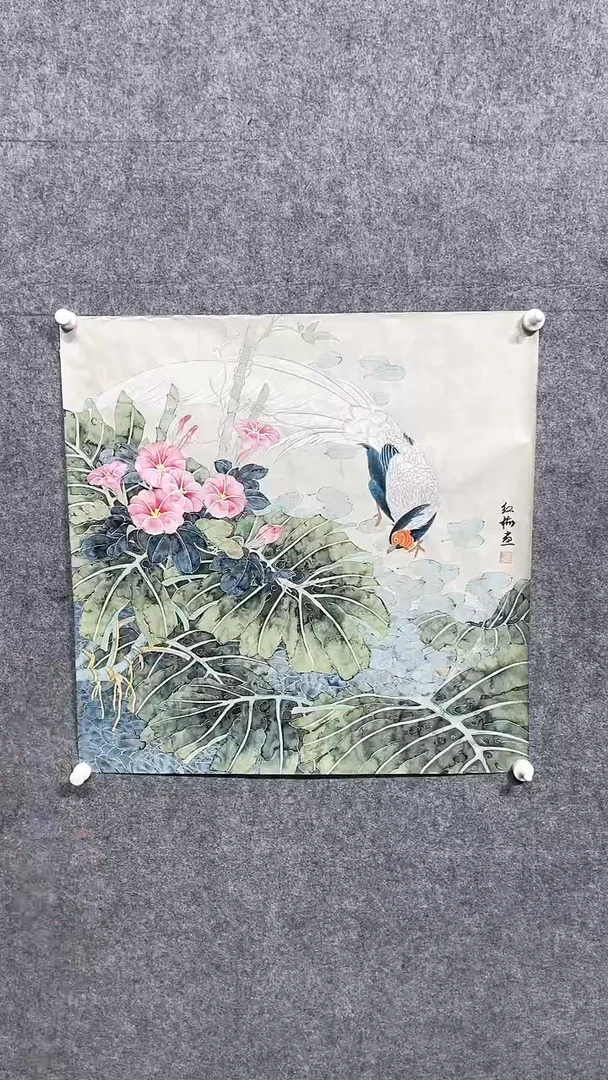 【闪购商品】国画01.23WHM<没骨花鸟>宣纸4P