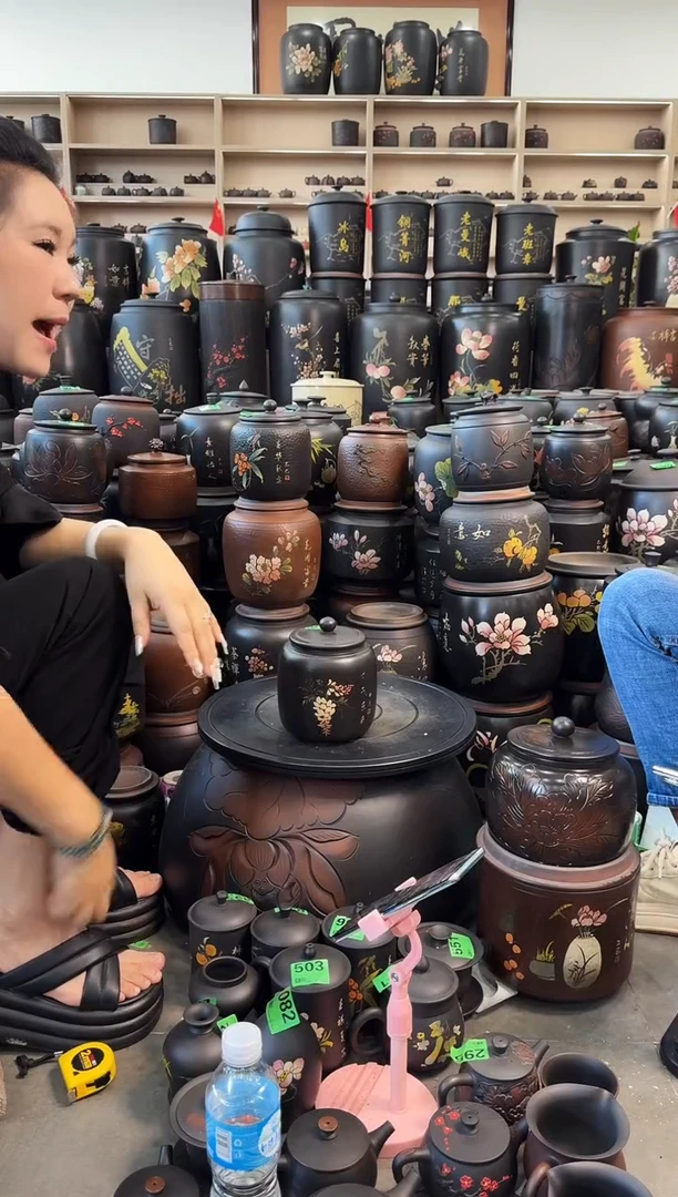 罐瑕疵茶叶罐 100克黑色  803