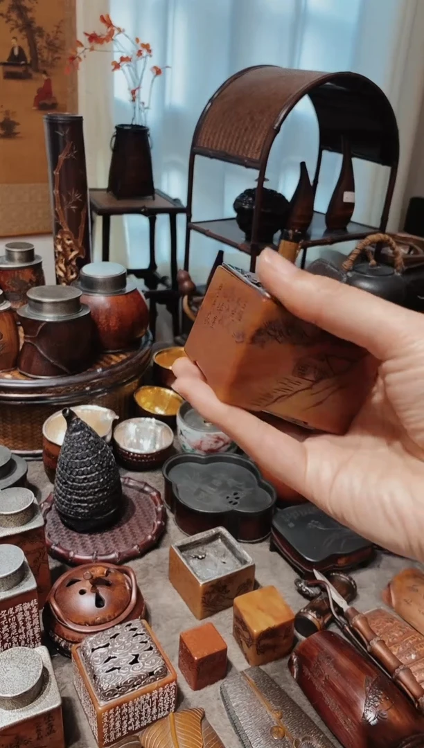 见*山寿山石精品雕刻建水