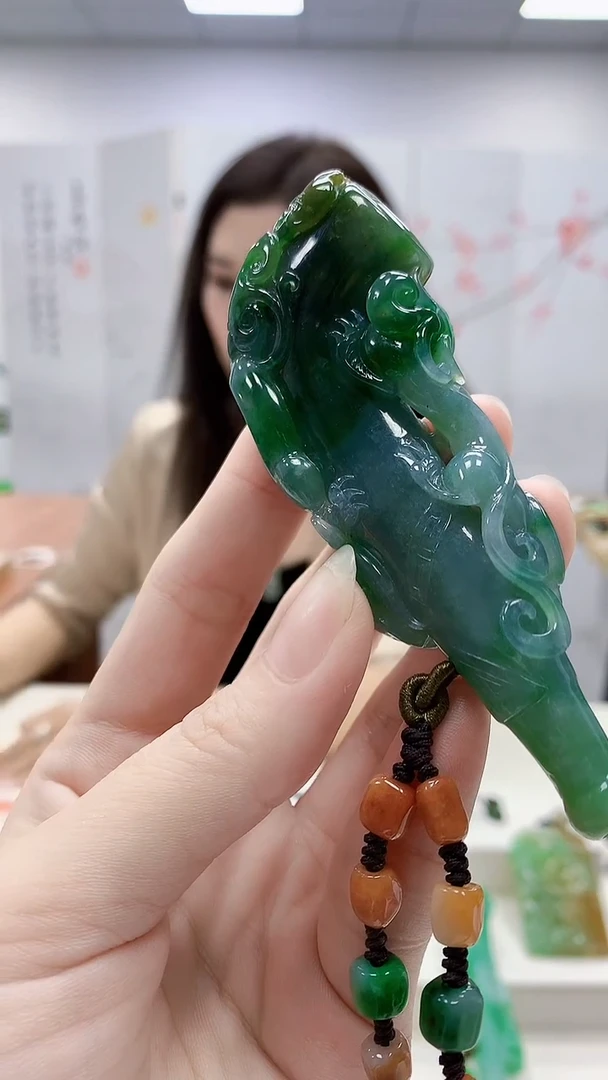 未镶嵌定制翡翠野*4829ry-毛货挂件93