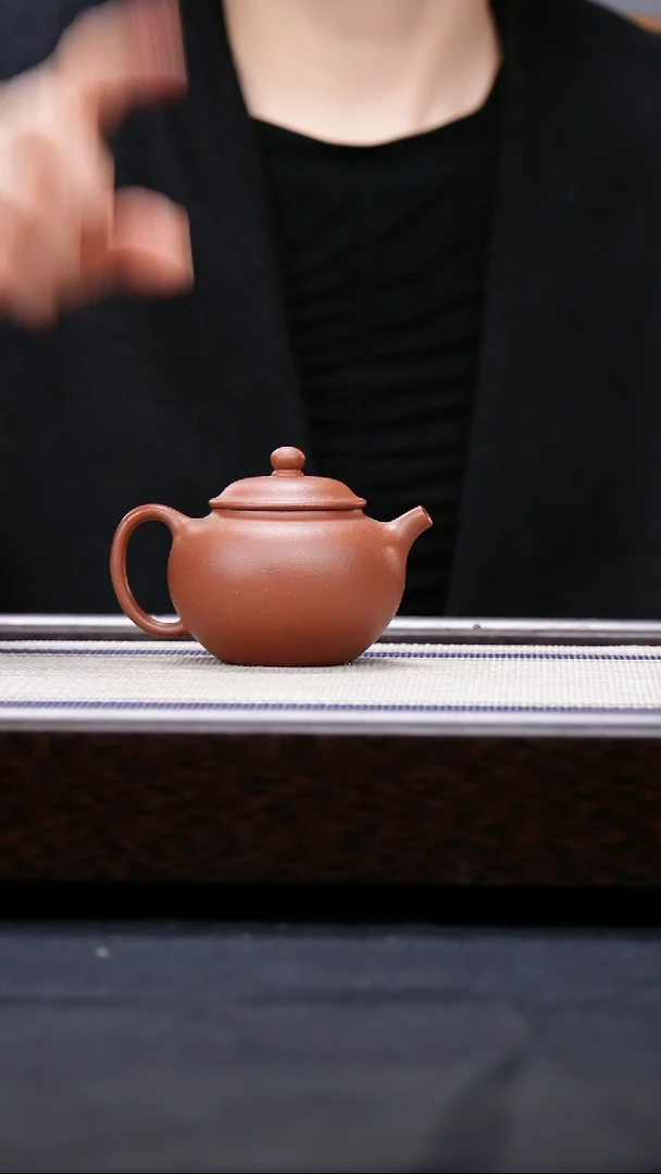 【闪购商品】紫砂茶壶红降坡 明式小壶