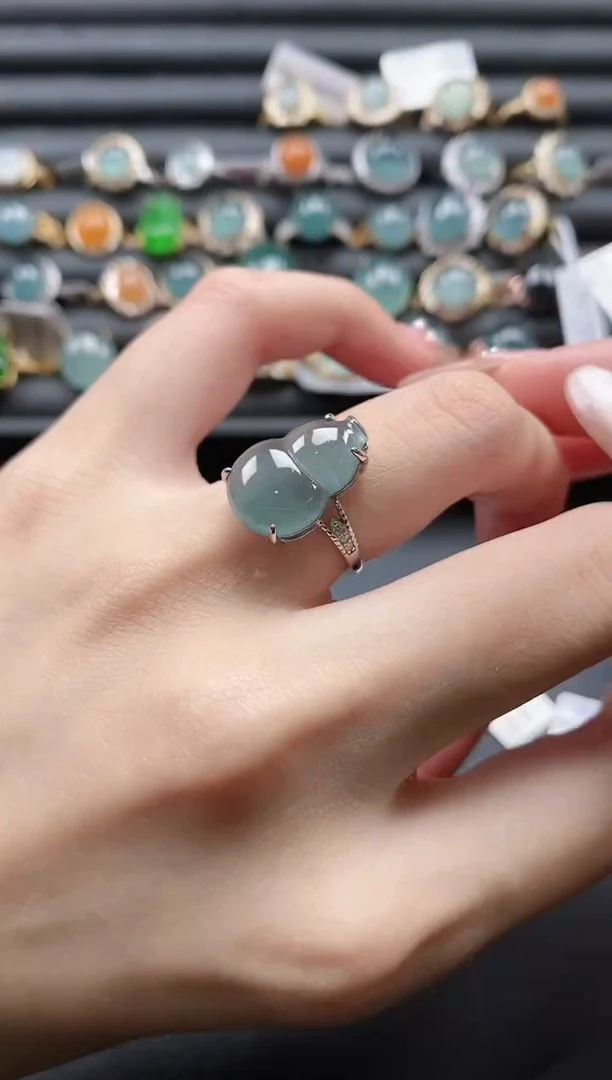 【闪购商品】翡翠戒指银S925镶嵌1111