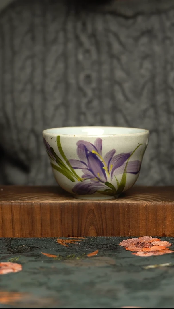 杯釉下彩手工手绘同款陶器