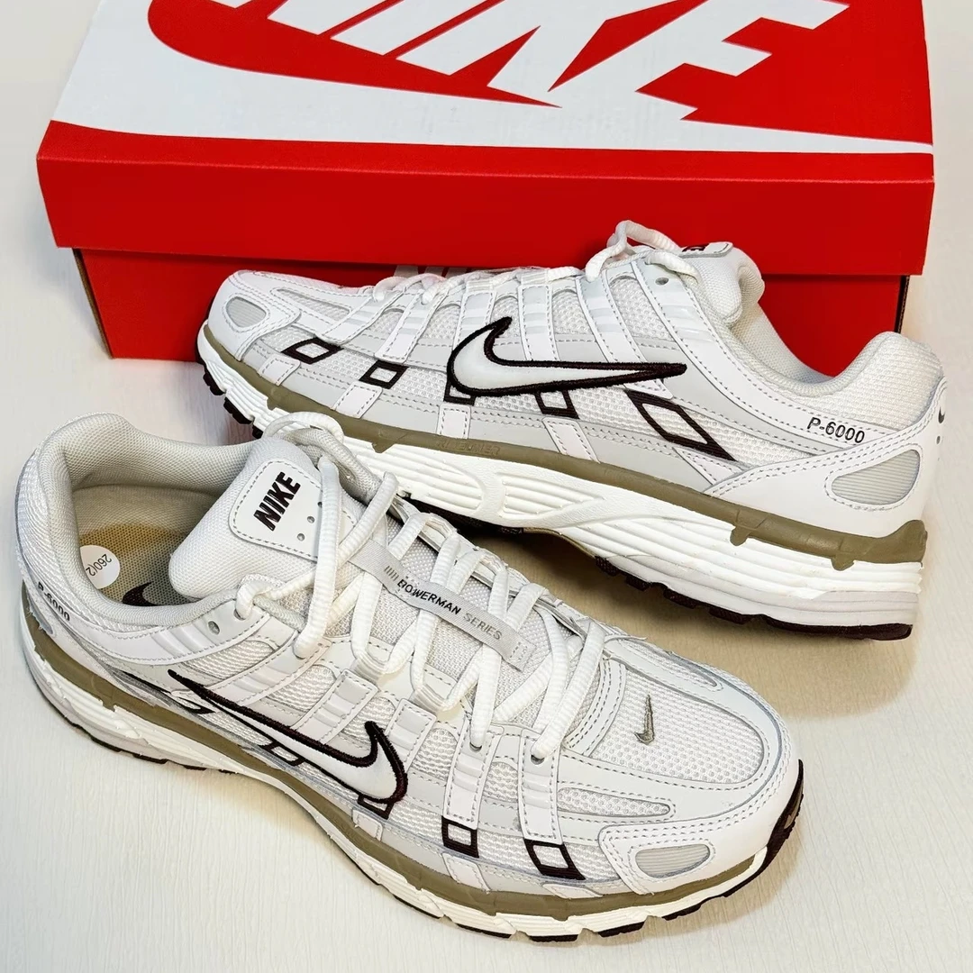 NIKE/耐克P-6000百搭米白低帮复古减震防滑休闲跑步鞋官方正品