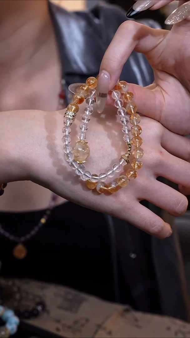 【闪购商品】水晶手链未镶嵌金色黎明