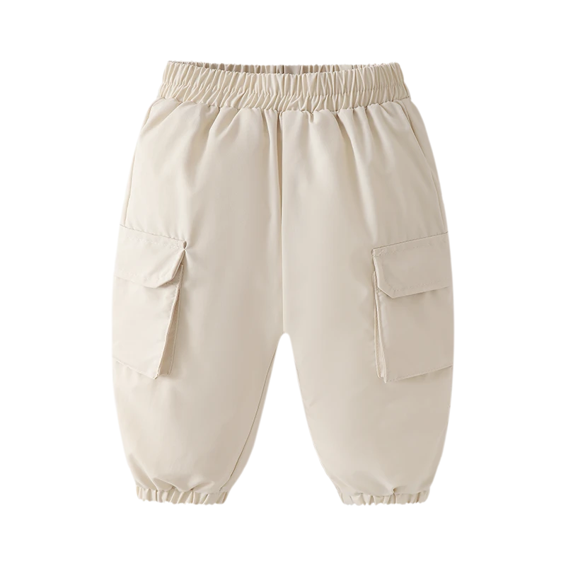 【三防石墨烯羽绒裤 小洛妈咪】婴儿童连体衣服宝宝羽绒冬裤子I2 ZJ