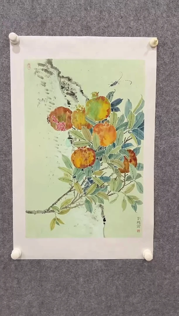 国画邹训精-2.5平尺-国画作品