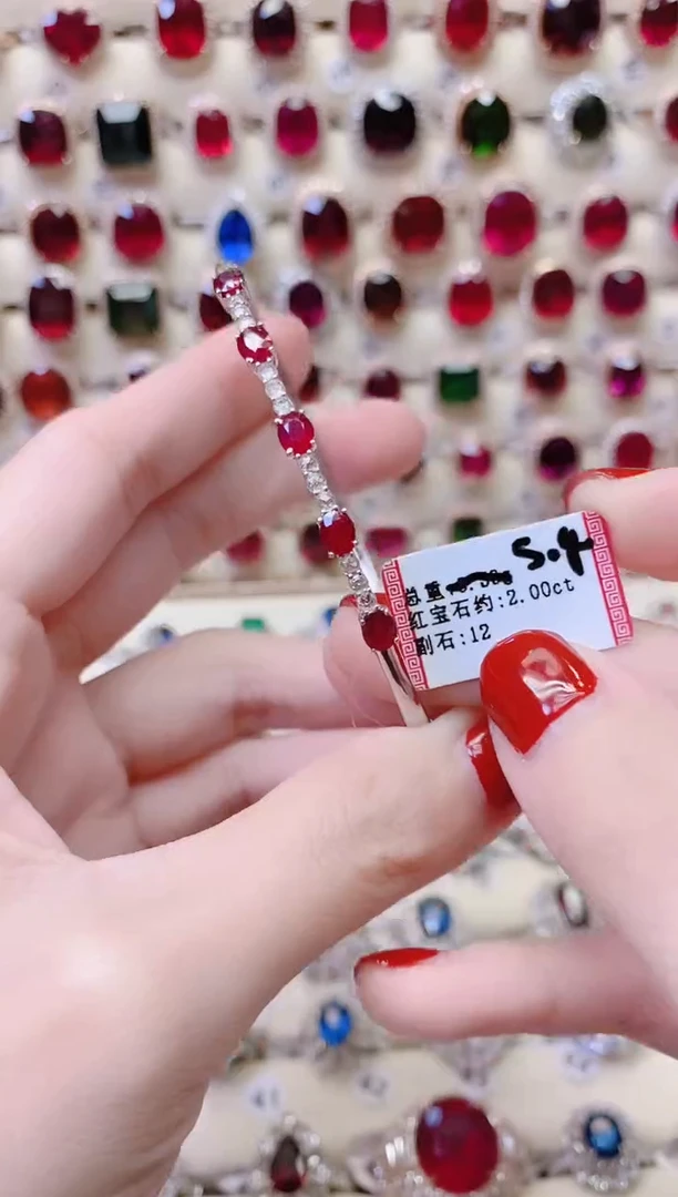 18K金镶嵌1红宝石1