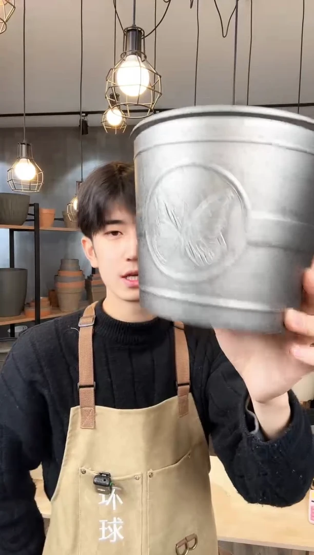 【闪购商品】塑料蝴蝶盆铁皮色10只装