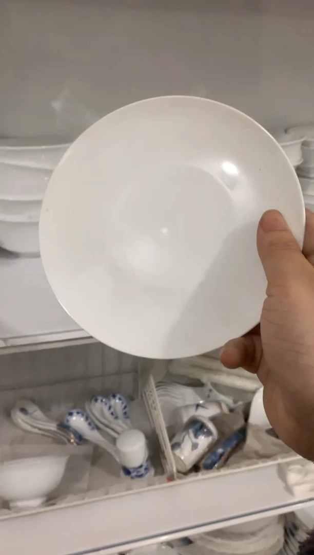 【闪购商品】白瓷白瓷6英寸纯白骨碟3个