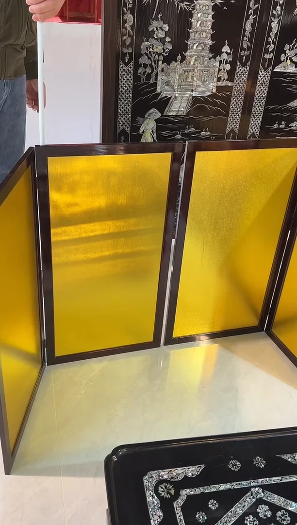 屏风2只大漆漆器大漆漆器