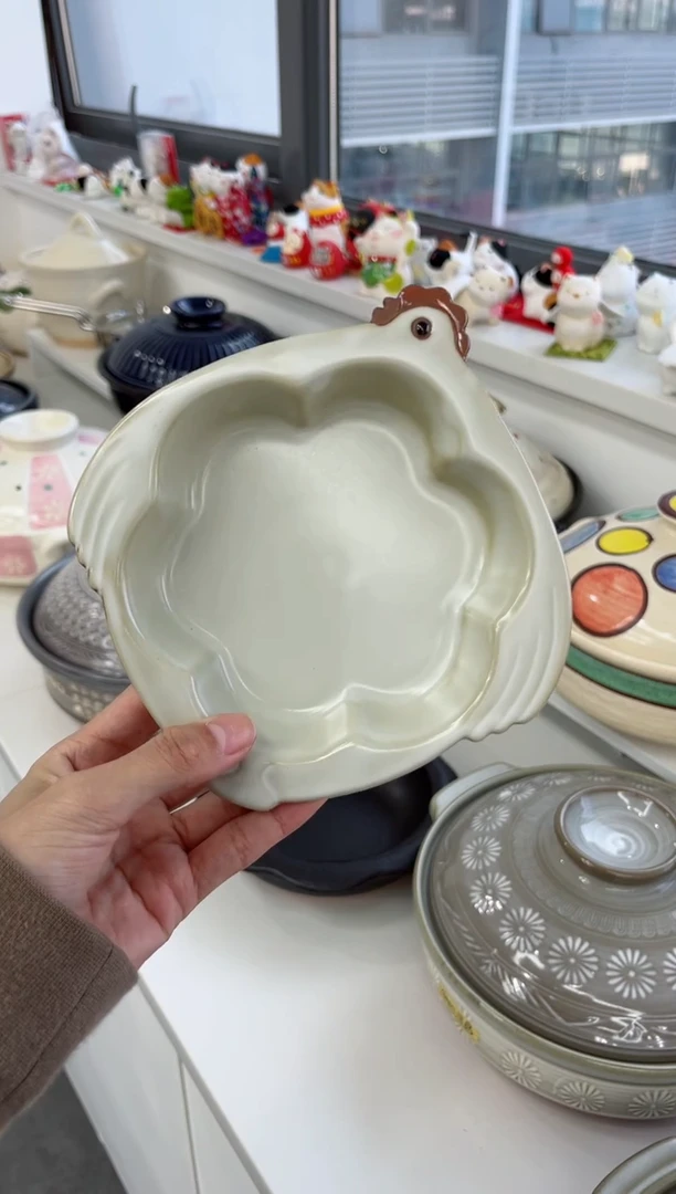 【闪购商品】瓷片贪吃的小鸡 烤盘