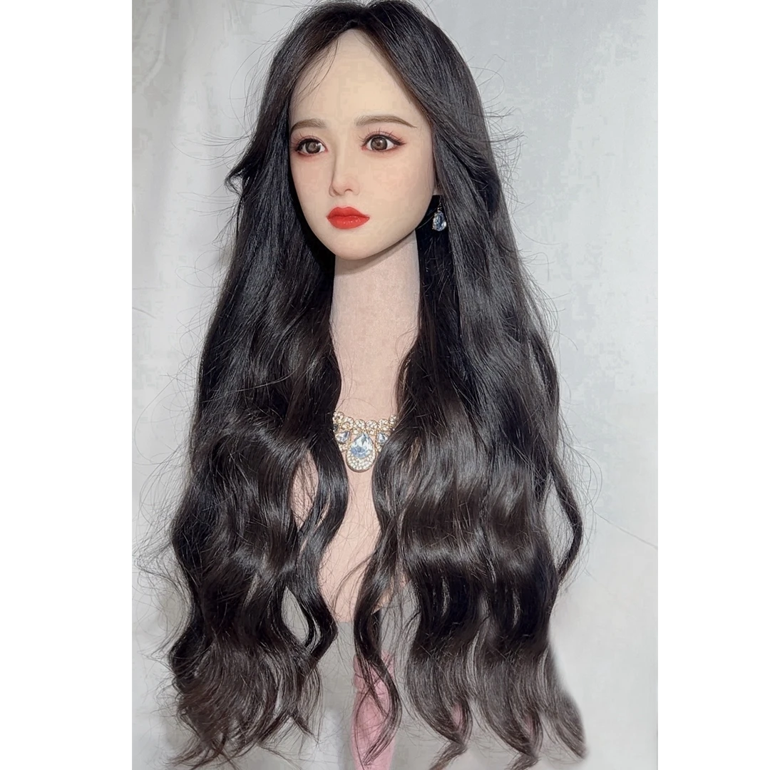 【3秒接发】发箍款高颅顶增发全真发接发片3秒打造氛围黑长直大波浪