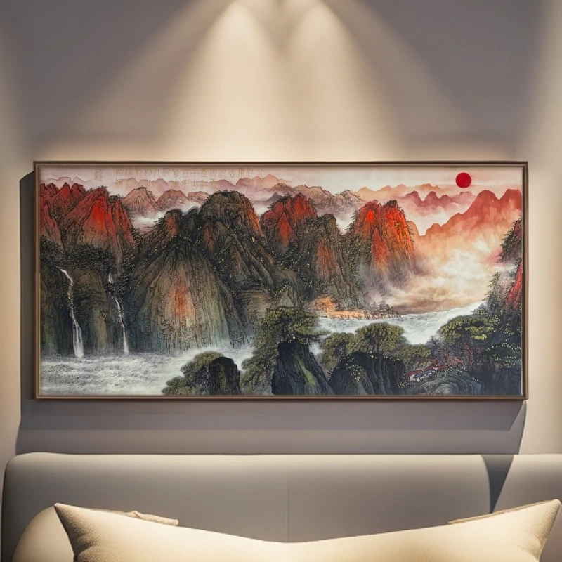 葛溪月老师展览代表作品—《江山云涛图》
