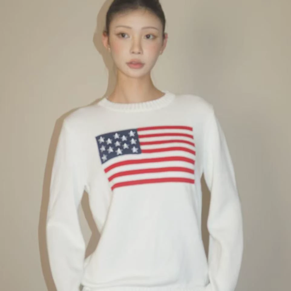 kissable 纯棉针织毛衣套头衫